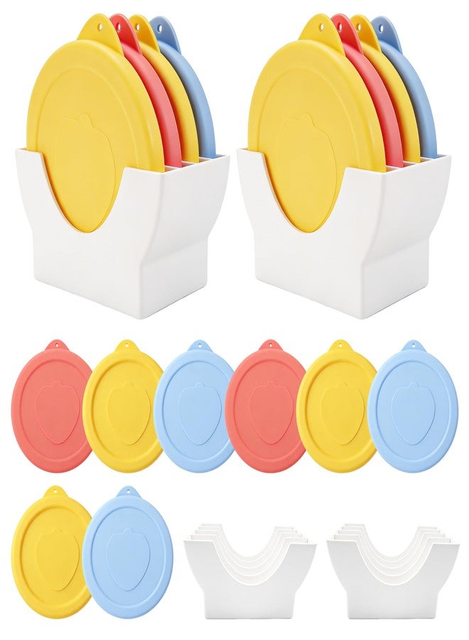 LUVCOSY 100mm Silicone Lid for Weck Jars + Lid Organizer, LUVCOSY 8 Pack Food Grade Covers and 2 Pack Keeper Set, Reusable, Dishwasher Safe, Fits Models 738, 739, 740, 741, 742, 743, 745, 744, 748, 974 - Image 1