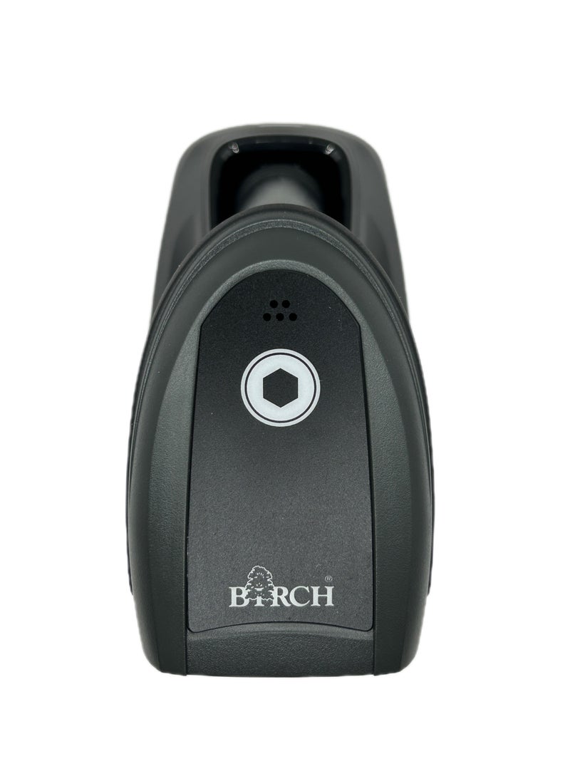 Birch - BD-6510T Wireless handheld barcode scanner, 2D & QR code reader, incl. cradle, USB, black - Image 1