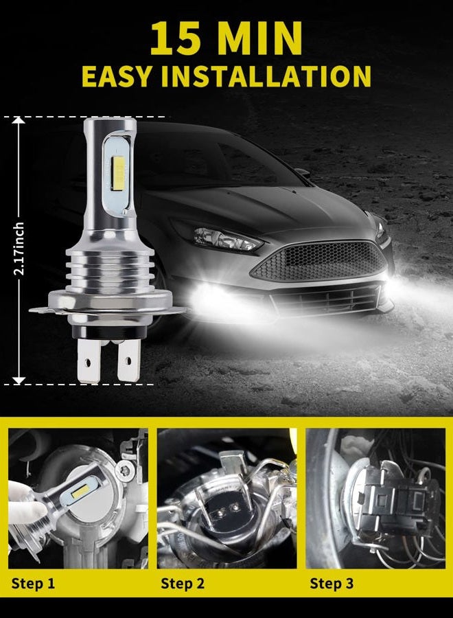 Antline Super Bright H7 H7LL LED Bulb 6000K White Newest Version 3570 CSP-Chips LED Fog Lights DRL Replacement (Pack of 2) - Image 4