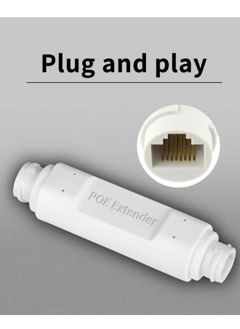 Generic - Outdoor Waterproof POE Extender, 48V Standard 10/100Mbps Network Repeater for Serial Port Monitoring, Plug and Play Power Signal Enhancer. - Image 1