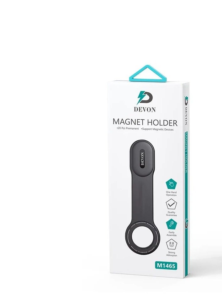 ديفون استاند جوال سيارة مغناطيس متنقل 【حامل الهاتف للسياره】تثبيت قوي وآمن  تصميم أنيق أسود - Image 3