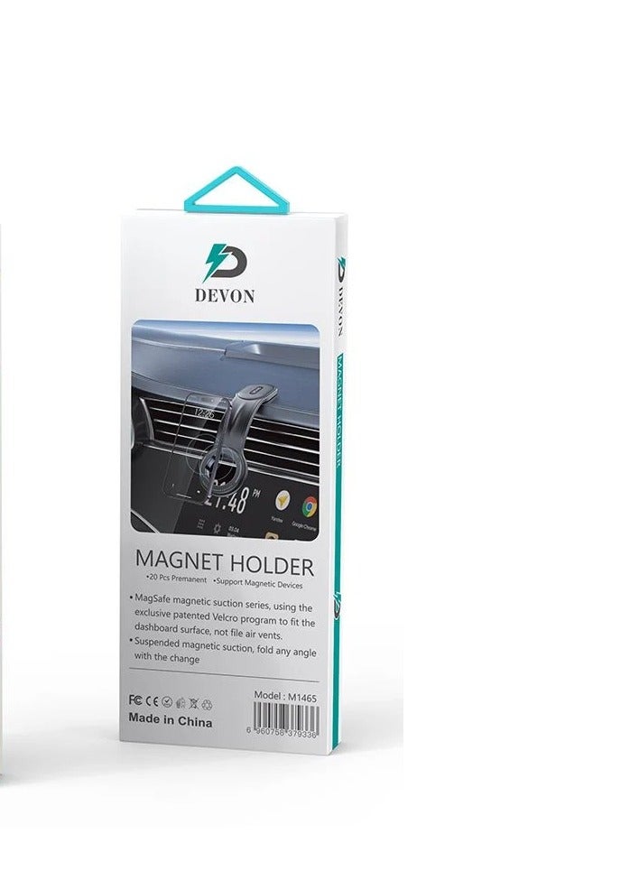 ديفون استاند جوال سيارة مغناطيس متنقل 【حامل الهاتف للسياره】تثبيت قوي وآمن  تصميم أنيق أسود - Image 4