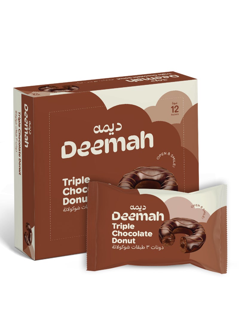 Deemah كعكة الدونات بالشوكولاتة الثلاثية - Image 1