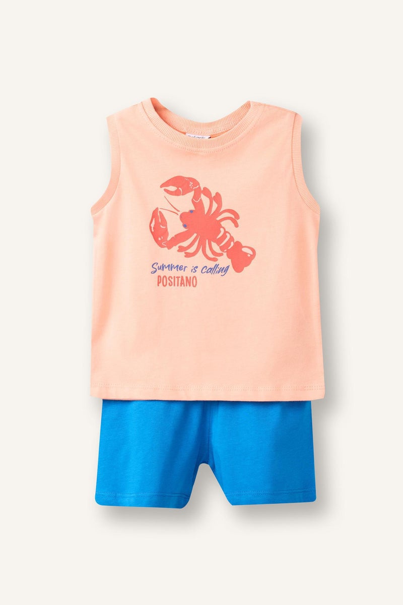 DeFacto Pink BabyBoy Baby Boy 2 piece Regular Fit Animal Set Casual - Image 5