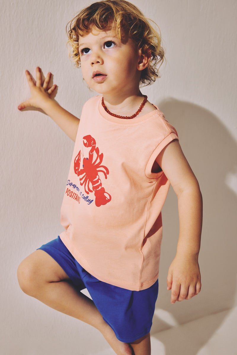 DeFacto Pink BabyBoy Baby Boy 2 piece Regular Fit Animal Set Casual - Image 3