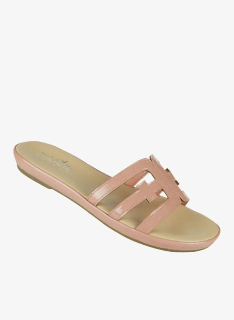 Michelle Morgan Ladies Low Flat Round 114ZD675 Pink