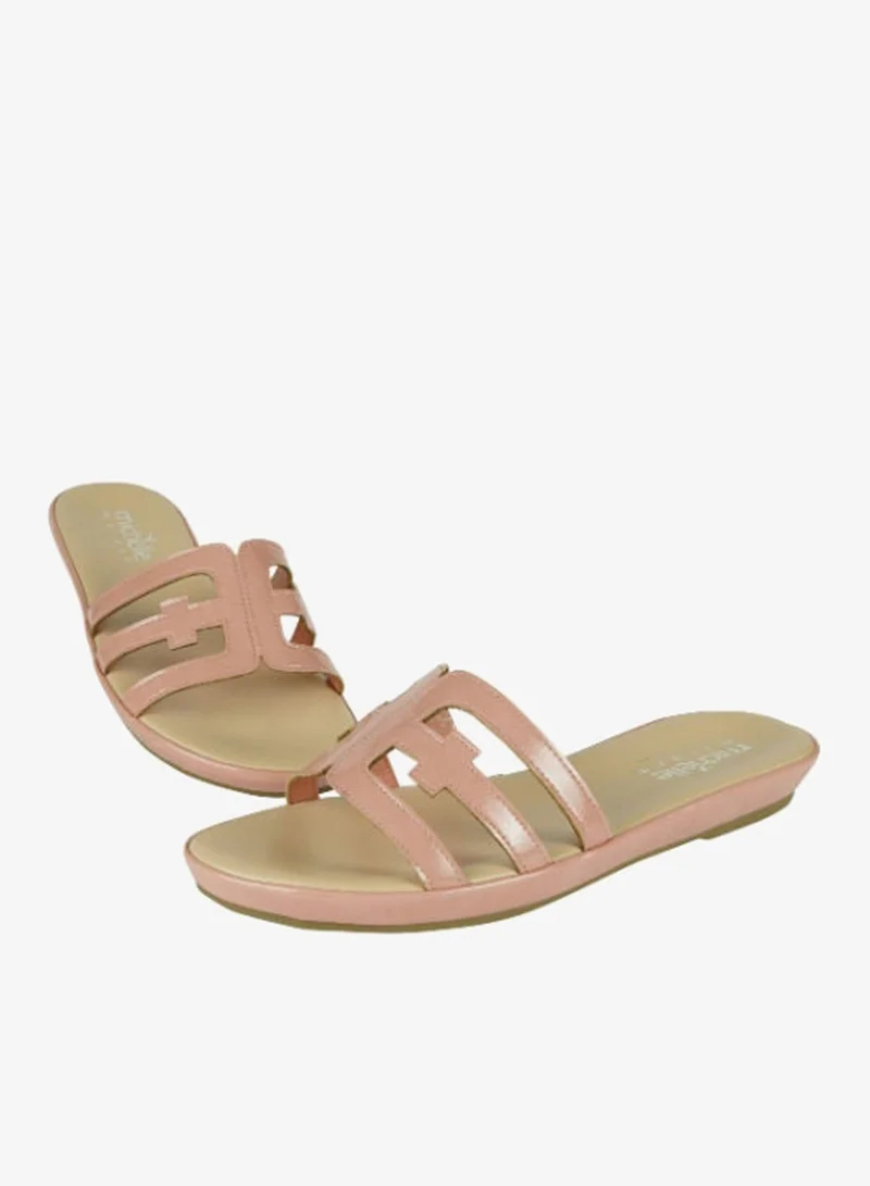 Michelle Morgan Michelle Morgan Ladies Low Flat Round 114ZD675 Pink