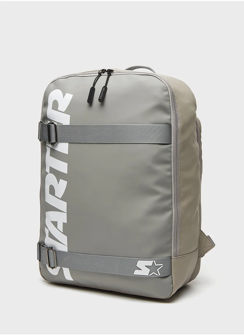 ستارتر Starter Logo Print Backpack with Adjustable Straps