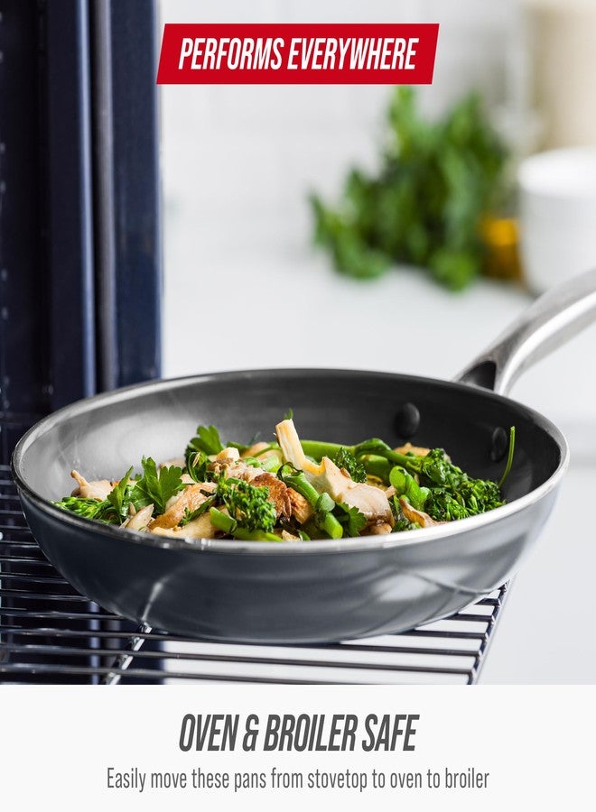 Blue Diamond Cookware Diamond Infused Ceramic Nonstick 8" Frying Pan Skillet, PFAS-Free, Dishwasher Safe, Oven Safe, Grey - Image 5