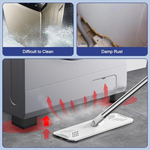 CUISIBOT 4Pcs Anti Vibration Pads for Washing Machine, Stops Washer Dryer Moving, Prevents Noise, Vibration Transfer, Antivibration Stabilizer Support Feet Mat Suitable for Most Furniture (Increase1.8in) - Image 4