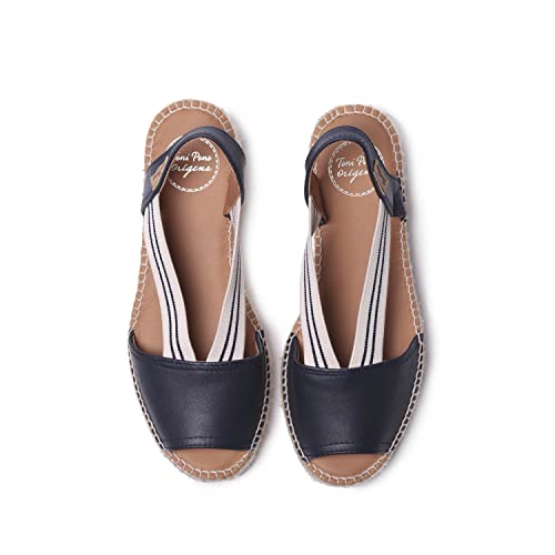 Toni Pons Women's Estel-Sw Flat Sandal, Mari/Navy, 5 - Image 3