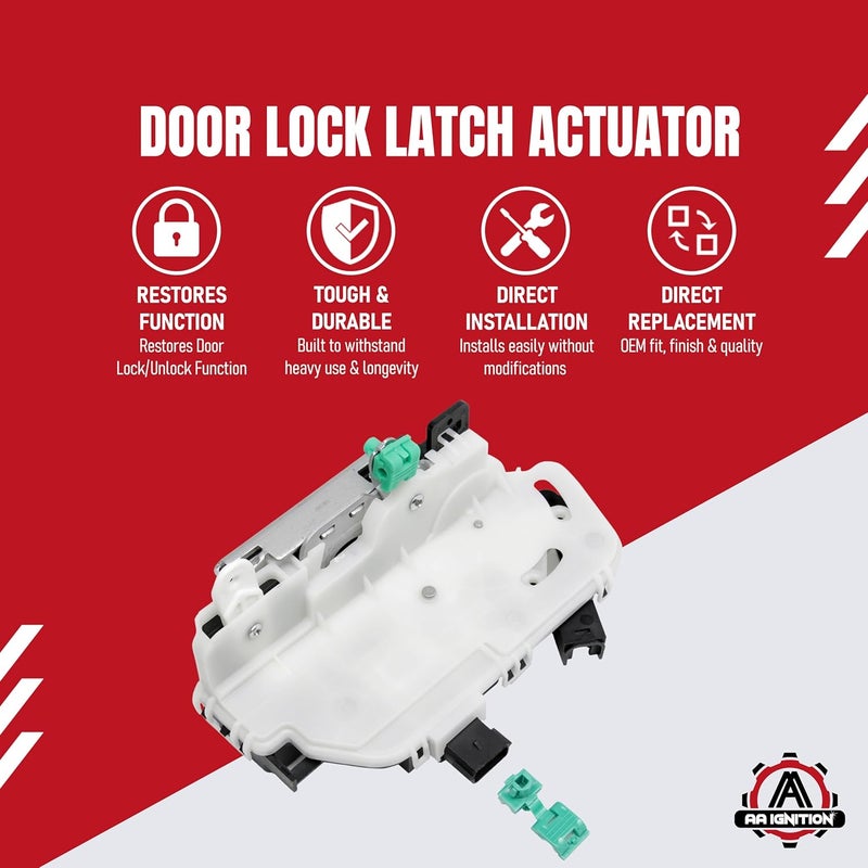 AA Ignition Front Left Driver Side Door Lock Latch Actuator Replacement by AA Ignition - Compatible with Ford Explorer, F150, Mustang, Police Interceptor Sedan, Taurus - Image 2