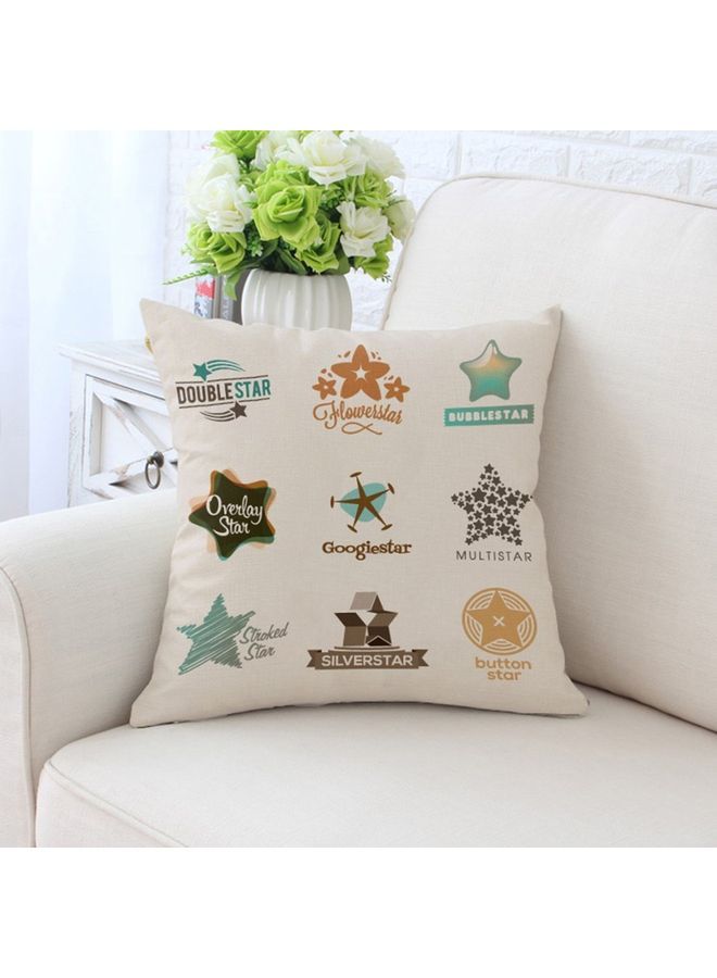 NIBEMINENT Decorative Printed Cushion Cover Multicolour