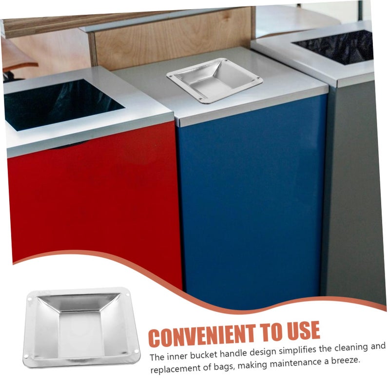 منفضة سجائر معدنية وسلة نفايات للاستخدام الداخلي والخارجي قطعة واحدة - Image 5