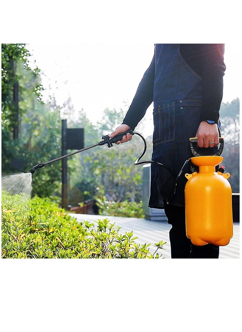 SYOSI Pump Pressure Sprayer 0.8Gal/3L, Portable Pressurized Water Spray Bottle with Adjustable Shoulder Strap, Adjustable Nozzle, Safety Valve & Additional Seals, Ideal for Watering, Fertilizing, Cleaning  - Image 2