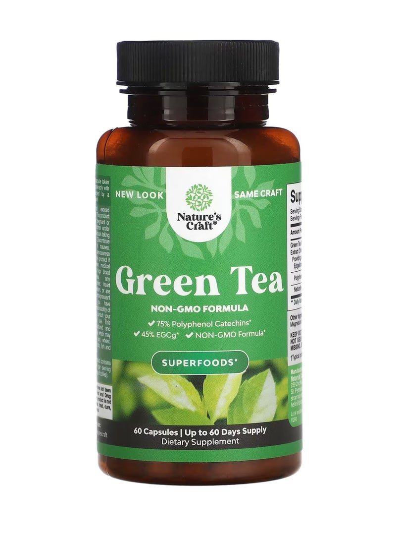 Nature's Craft Green Tea, 500 mg, 60 Capsule