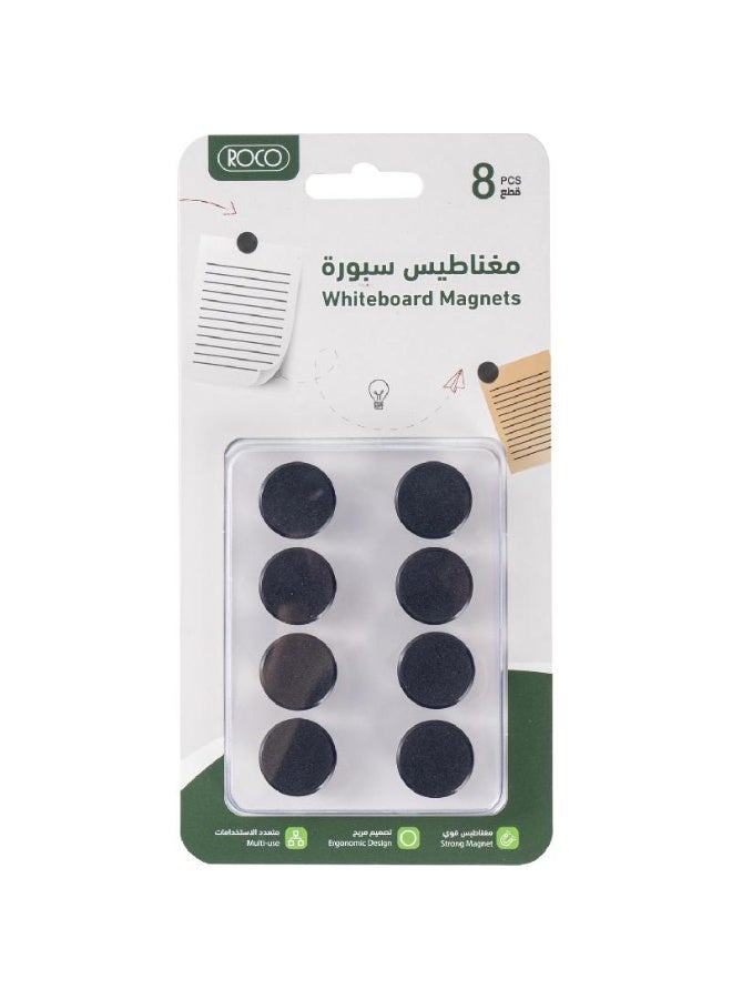 مغناطيس المجلس دائري 2سم أسود