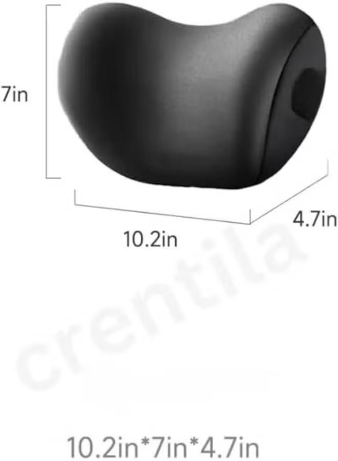 وسادة الرقبة للسيارة – دعم مريح للرقبة والظهر مع إسفنج ميموري، حزام قابل للتعديل وغطاء قابل للإزالة - Image 2