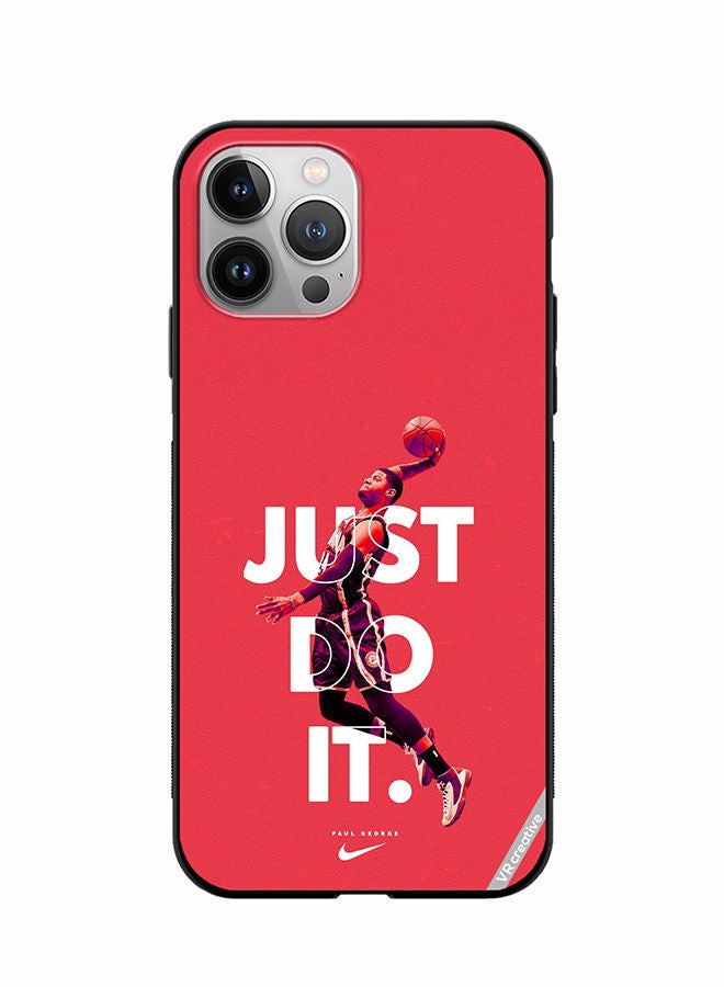 VR CREATIVE Protective Case Cover For Apple iPhone 12 Pro Max Just Do It Paul George Design Multicolour - Image 1