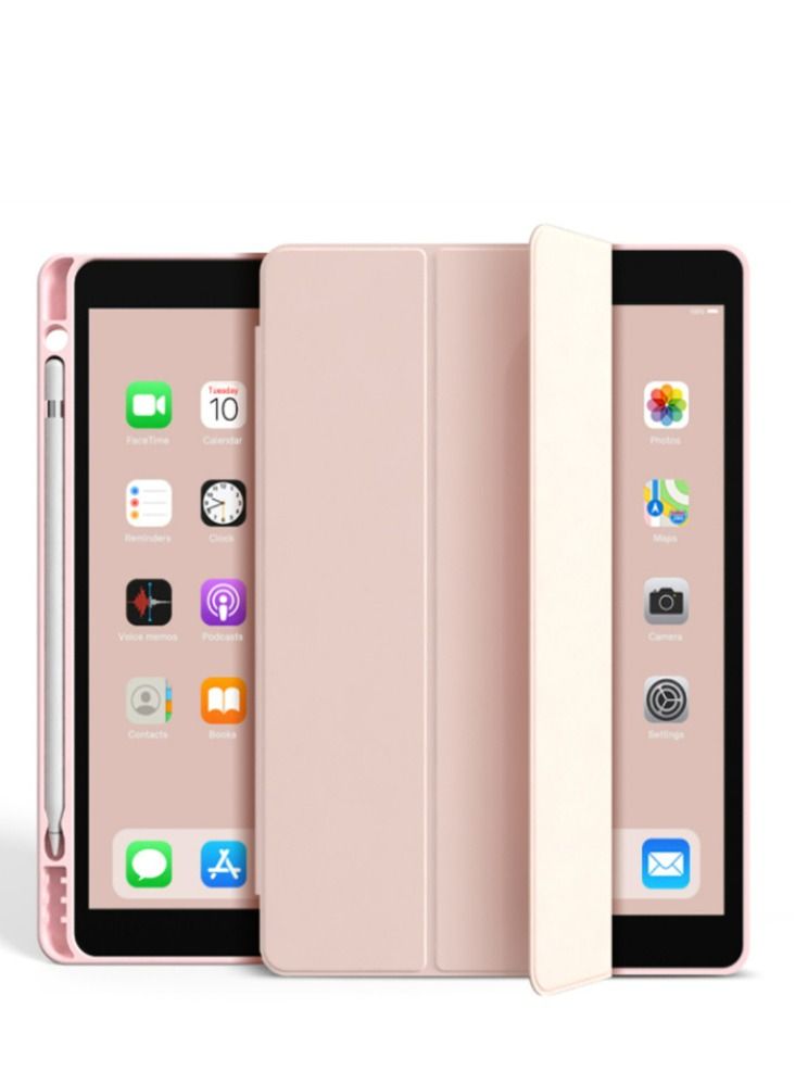 Loquat Pink iPad case with pen slot