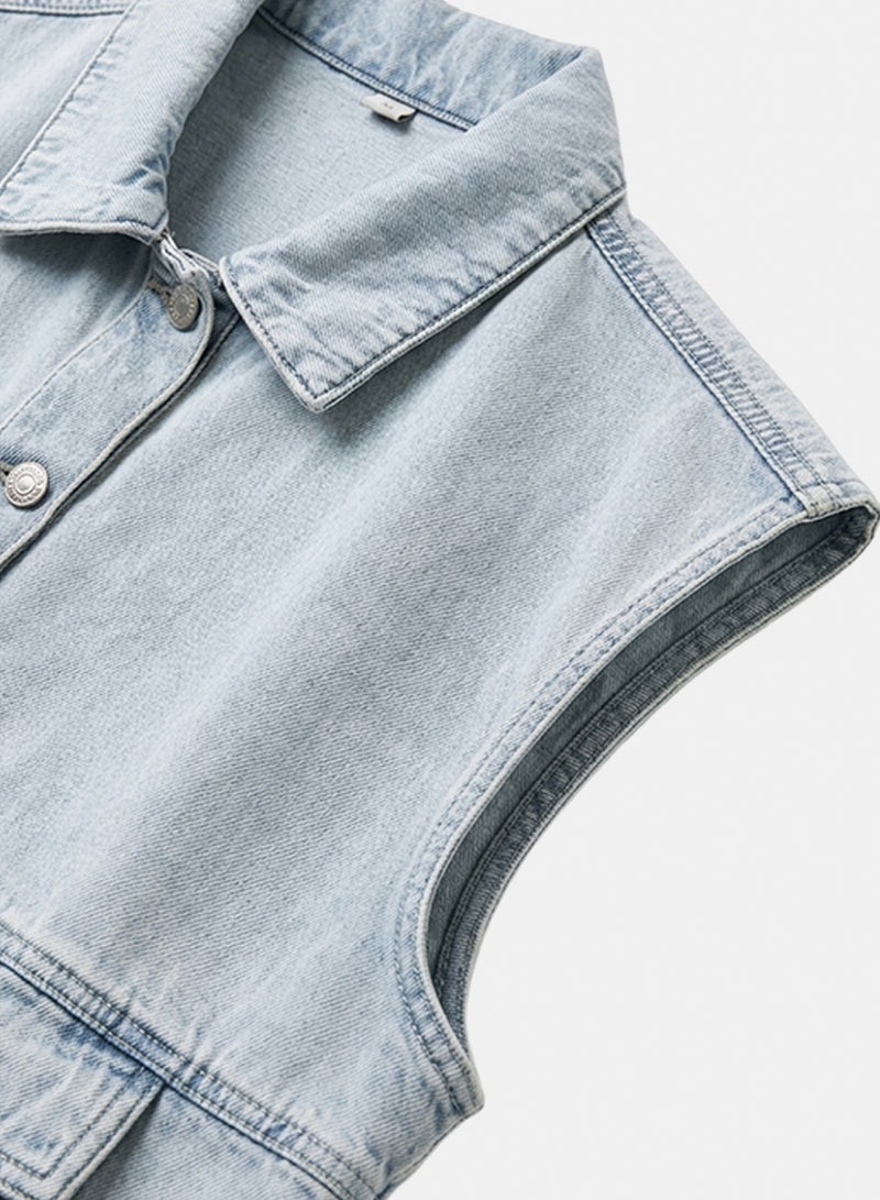 Clue Light Denim Vest - Image 3