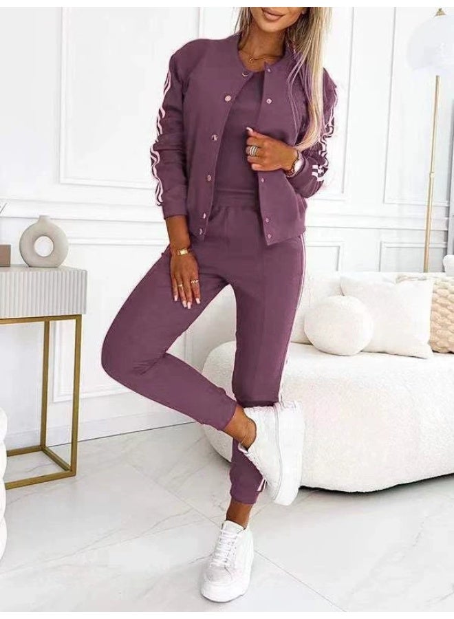 general 2025 - 2026 Elegant and Form-Fitting Blouse + Fashionable Casual Jacket Set (Three Pieces) - Image 1