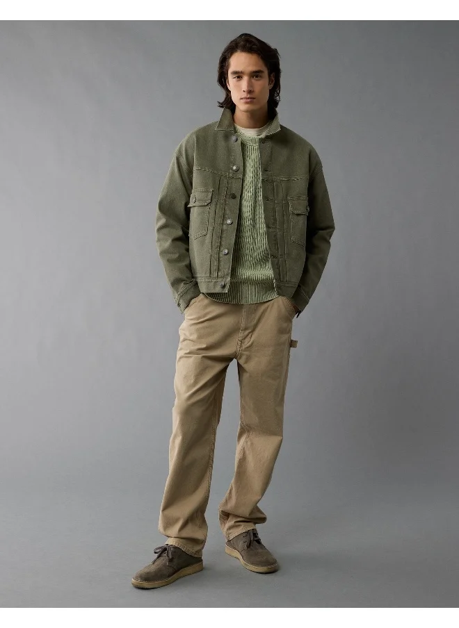 امريكان ايجل AE Slim Fit Denim Trucker Jacket