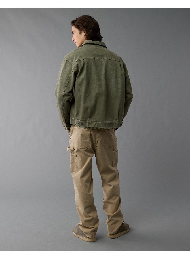 American Eagle AE Slim Fit Denim Trucker Jacket  - Image 2