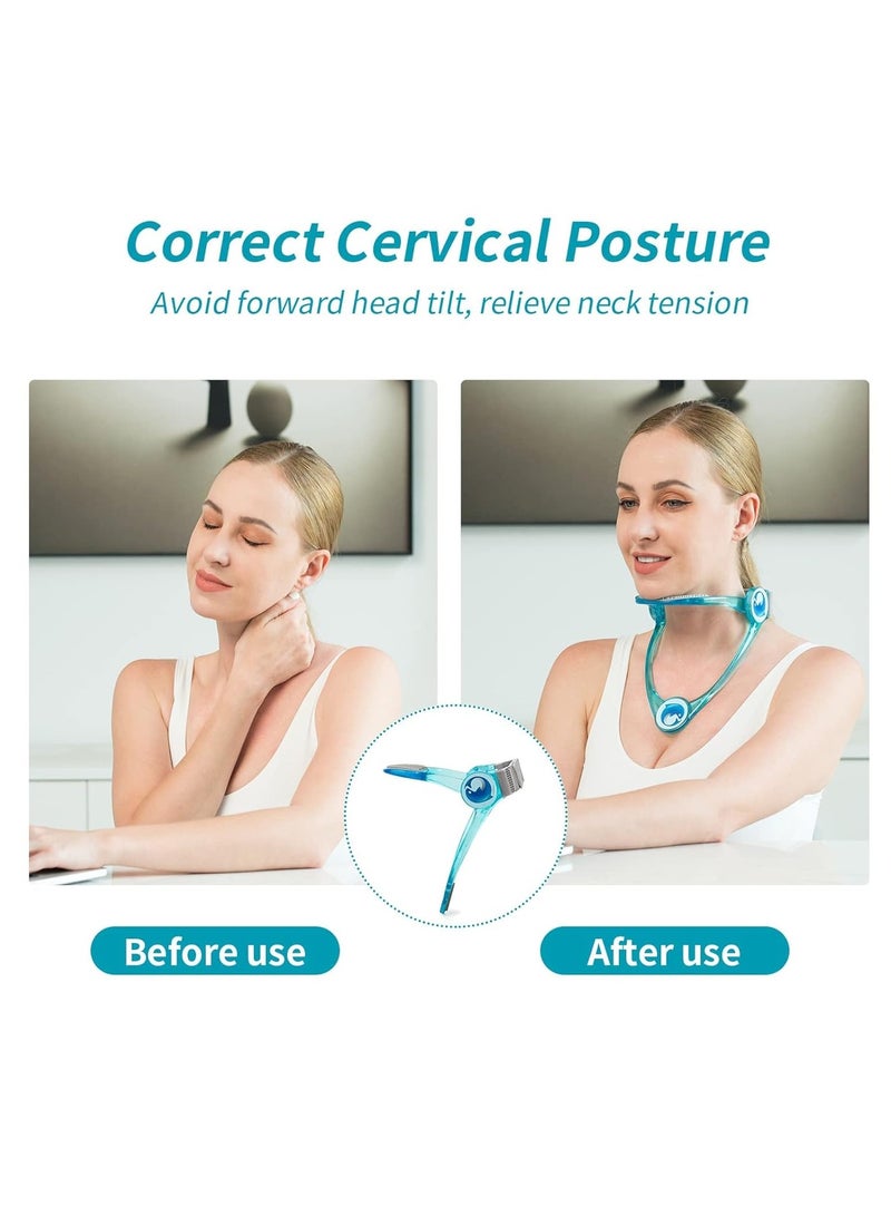 HW Neck Corrector,Neck Stretcher,Neck Brace,TERRIFI 360 Degree Adjustable Cervical Collar,Relieve Pressure in Spine and Preventing Neck Cervical,Neck Posture Corrector - Image 3