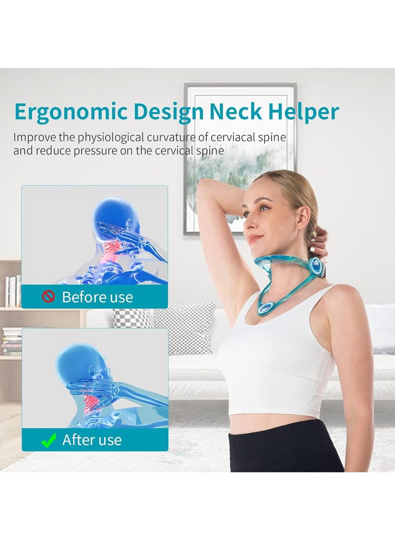 HW Neck Corrector,Neck Stretcher,Neck Brace,TERRIFI 360 Degree Adjustable Cervical Collar,Relieve Pressure in Spine and Preventing Neck Cervical,Neck Posture Corrector - Image 2