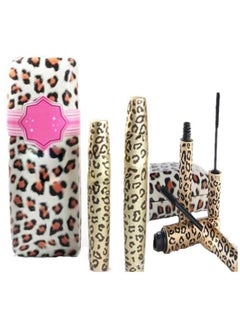 Black Leopard Fiber Mascara Eye Lashes Makeup New Long Curling Eyelash New