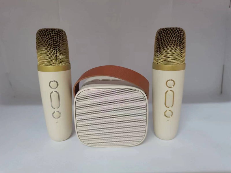 K1 Dual Bluetooth Microphone Outdoor Karaoke Audio All-In-One Subwoofer Microphone Speaker Party Portable Karaoke - Image 1