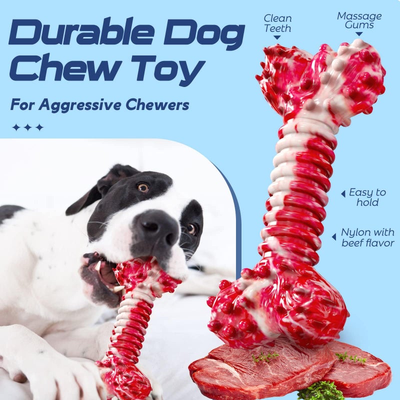 SHARLOVY Dog Chew Toys for Aggressive Chewers, 5 Pack Indestructible Dog Toys for Large Breed, Cotton Rope Toys, Tough Bone Chew for Aggressive Chewers Large Breed - Image 2