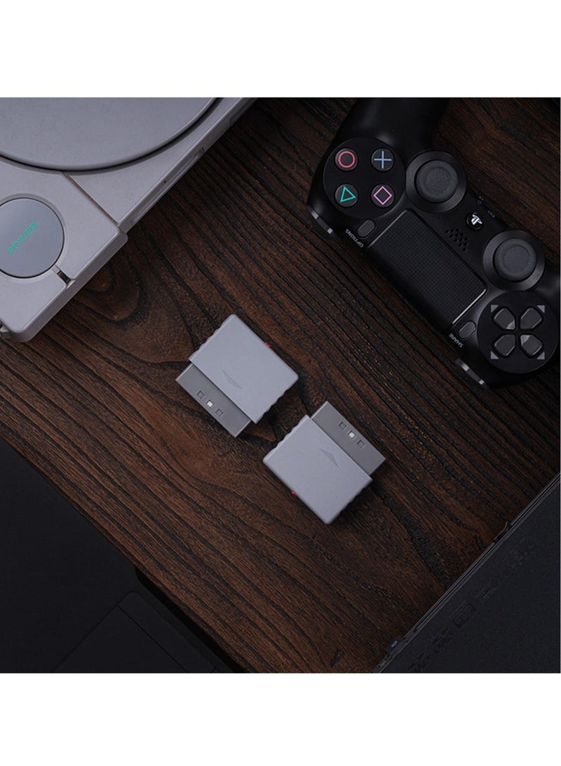 Captaintech Wireless Controller Adapter Receiver for PS1 PS2 / Windows 10/11, Compatible with PS5/PS4 Controller, X box Series Controller, X box One Bluetooth Controller and Switch Pro Controller - Image 3