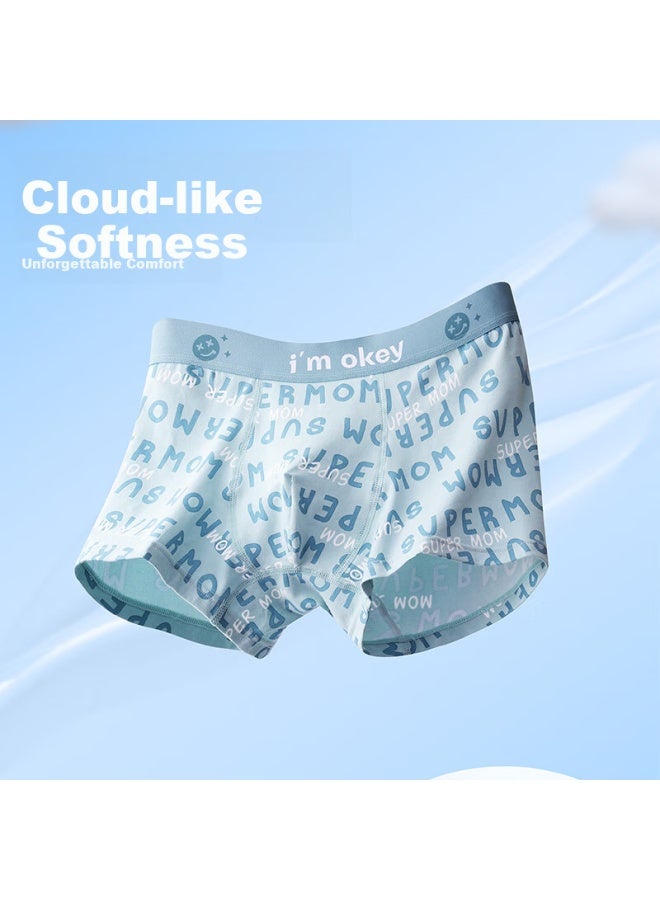 Liberal Free Style Boys' Underwear Teenagers 7a Pure Cotton Summer Development Period Junior High School High School Students Children Printed Boxer Shorts - Image 3