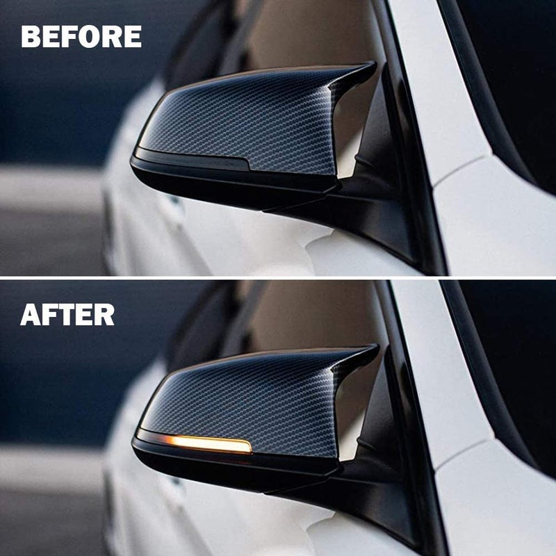 KanSmart LED Dynamic Sequential Turn Signals Mirror Lights for BMW F30 F32 F36 F22 X1 i3 BMW 1/2/3/4 Series Smoked Sequential Side Marker Turn Signal Light Lamp Blinkers Accessories 63137280771 63137280772 - Image 5