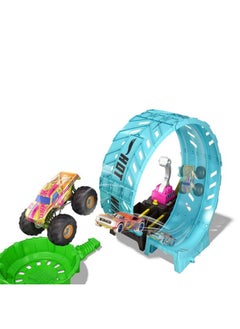 Medicos Entertainment Hot Wheels Mt Glow In The Dark Epic Loop Challenge Play Set 