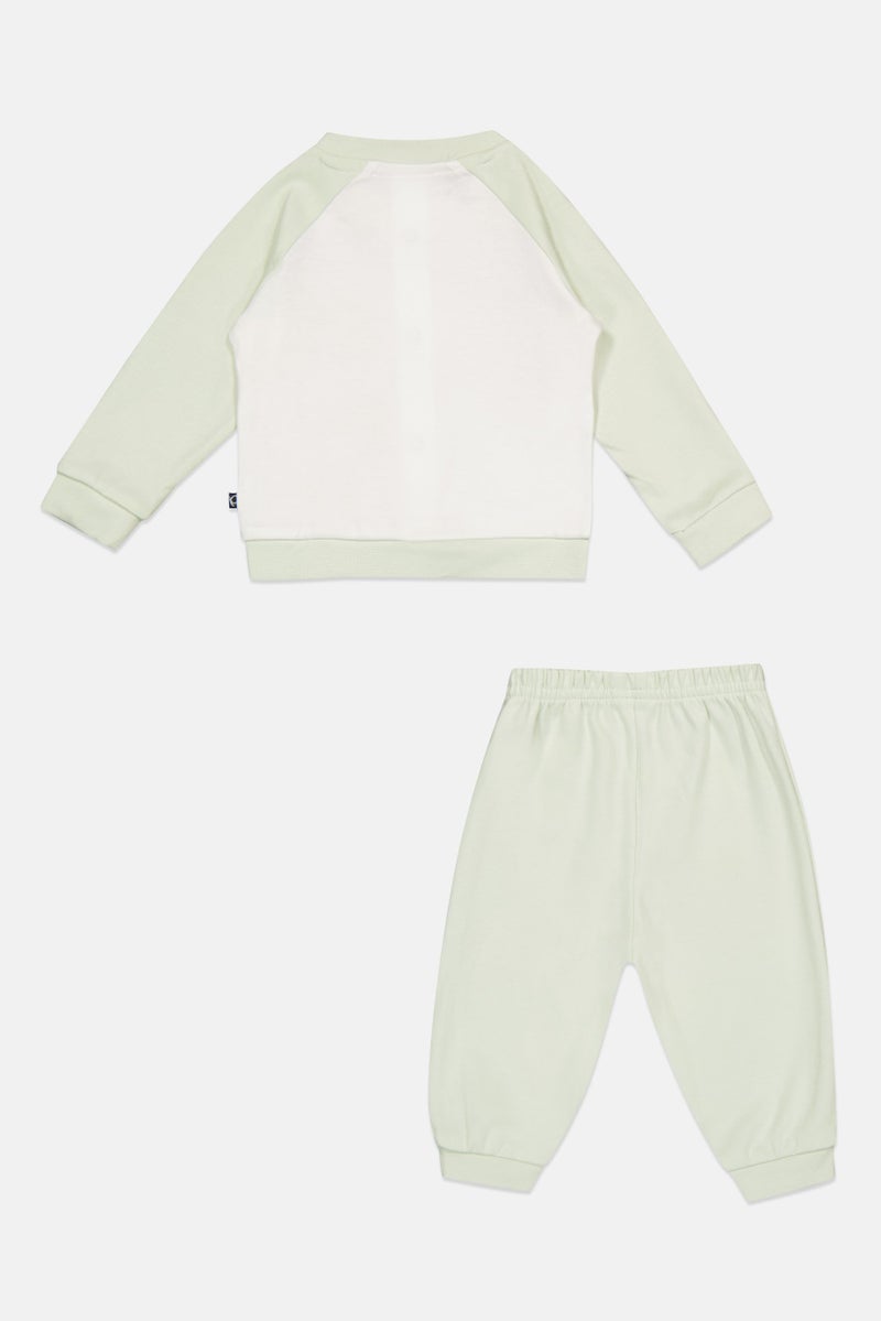 POPEES Toddlers Boy 2 Pcs Two Tone T-Shirt And Pants Set, Multicolor - Image 3