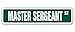 SignMission SignMission MASTER SERGEANT Street Sign US Army USA military MSGT | Indoor/Outdoor | Ã‚Â 18" Wide  - Image 2