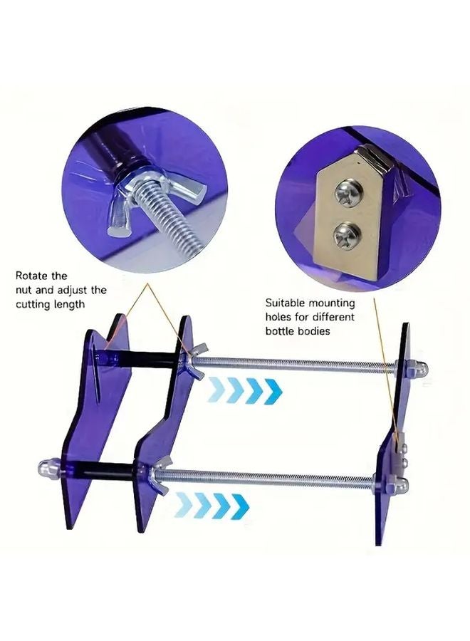 Premium Glass Bottle Cutter Kit S9 Color Adjustable Blade For Beer Wine Bottles - Image 1