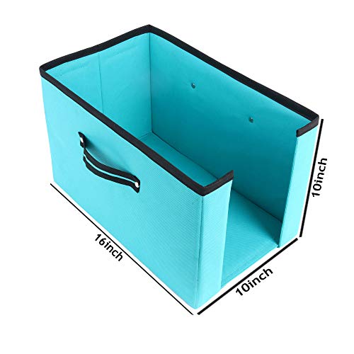 Shrey Creation Non Woven Shirt Stacker/Shirt Organizer Wardrobe Organizer with Cover Lid-Maroon, R Green- Pack of 2 - Image 2