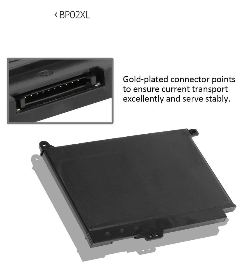 Wefly بطارية لابتوب متوافقة مع HP BP02XL HSTNN-LB7H HSTNN-UB7B 849569-421 849909-850 بطارية لابتوب بديلة متوافقة مع HP Pavilion PC 15 15-AU 15-AU018WM 15-AU010WM 15-AU123CL 15-AW053NR - Image 3