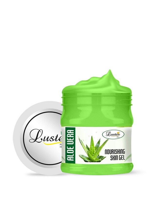 LUSTER Aloe Vera Gel For Skin Pure Aloe Vera Gel For Face And Acne Scars With Intense Moisturizing Formula; For Men & Women (Paraben & Sulfate Free)500 Ml - Image 2
