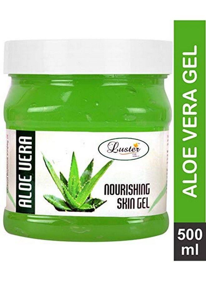 LUSTER Aloe Vera Gel For Skin Pure Aloe Vera Gel For Face And Acne Scars With Intense Moisturizing Formula; For Men & Women (Paraben & Sulfate Free)500 Ml - Image 4