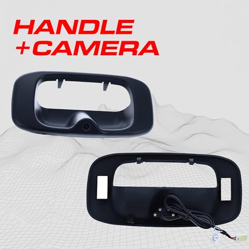 Master Tailgaters Black Tailgate Bezel with Backup Camera Replacement for Chevrolet Silverado/GMC Sierra (1999-2006) | IP68 Waterproof | Parking Grid Lines Available | Easy to Install - Image 2
