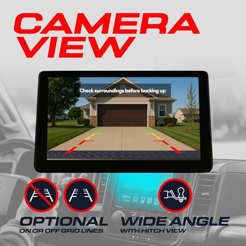 Master Tailgaters Black Tailgate Bezel with Backup Camera Replacement for Chevrolet Silverado/GMC Sierra (1999-2006) | IP68 Waterproof | Parking Grid Lines Available | Easy to Install - Image 5