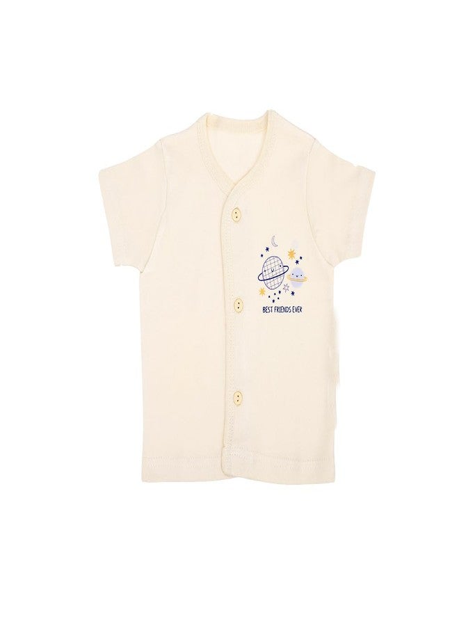 REVOLTEK Cotton Front Open Vest Tshirt Thin Fabric for Summer wear Summer Wear for Your Baby Pack of 3 (Multi-Color, 12-18 Months) (6-12 Months, Pink Blue Yellow) - Image 3