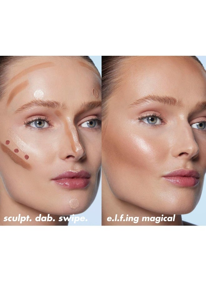 elf Halo Glow Contour Beauty Wand - Light/Medium - Image 5