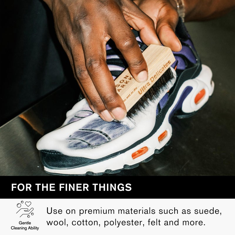 Jason Markk Ultra Delicate Shoe & Hat Cleaning Brush, Soft Bristles and Bamboo Wood, Sneaker Care, Extra Gentle, Ideal for Footwear, Safe for Wool, Cotton, Felt, Polyester, and More - Image 3