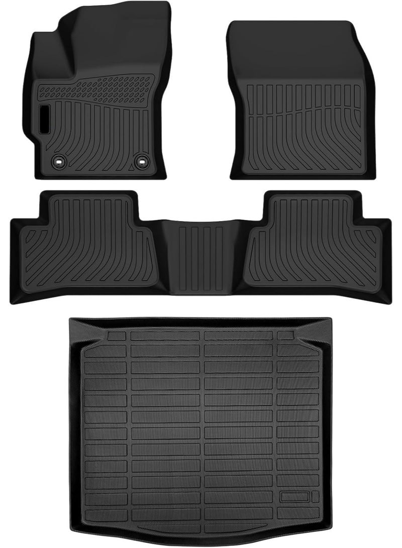 Floor Mats for Toyota corola cross 2022-2025 All Weather Waterproof Floor Mat TPE Trunk Mat (corola cross) - Image 1
